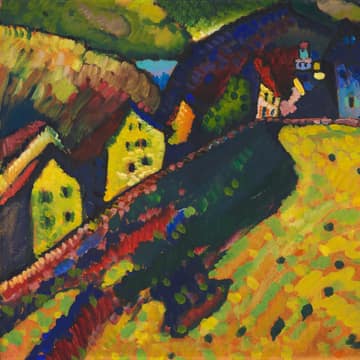Houses at Murnau, Vasily Kandinsky, 1909